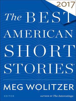 cover image of The Best American Short Stories 2017